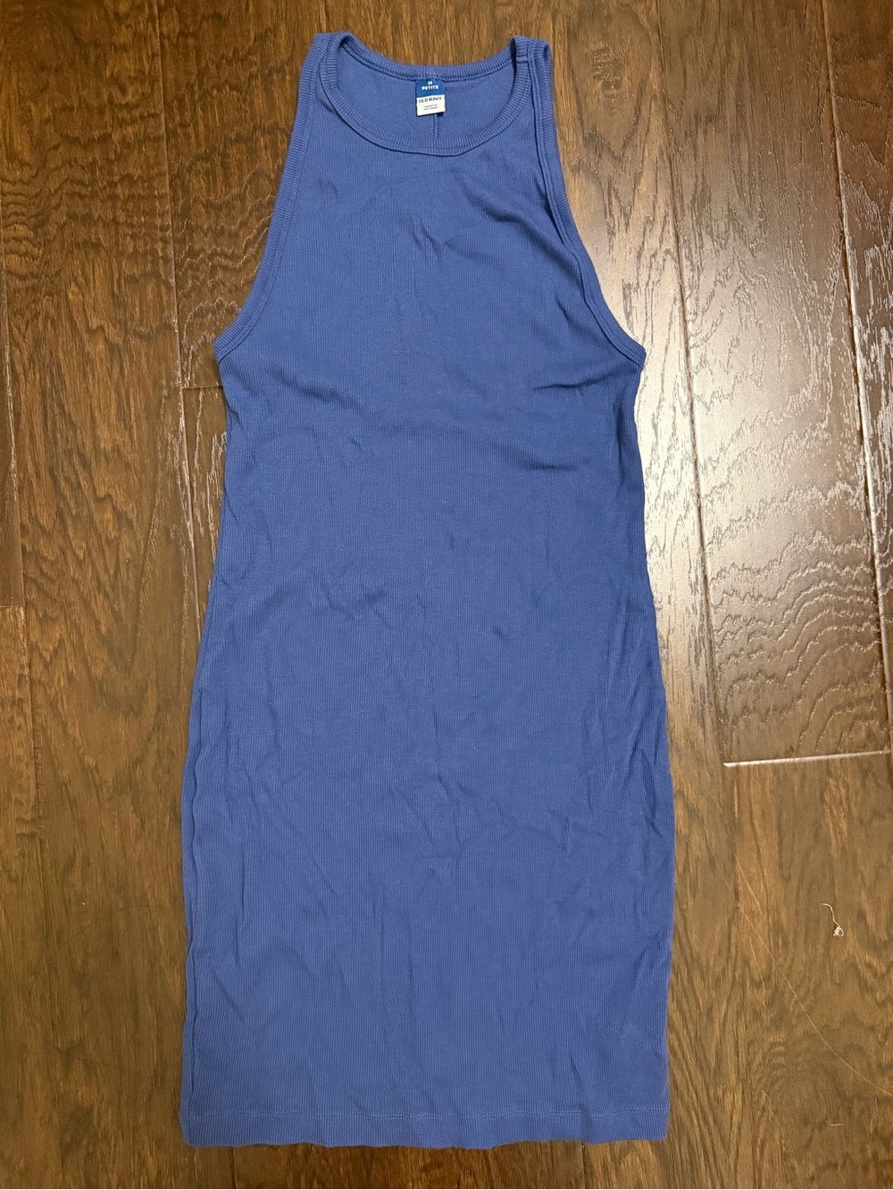 Old Navy Blue Ribbed Mini Dress
